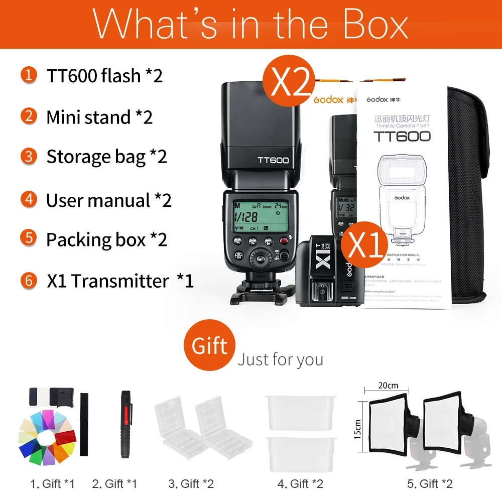 Godox TT600 2灯＋GODOX XPro-C キャノン用セット Amazon.com : Godox 2X TT600 HSS 2.4G Wireless Master/Slaver