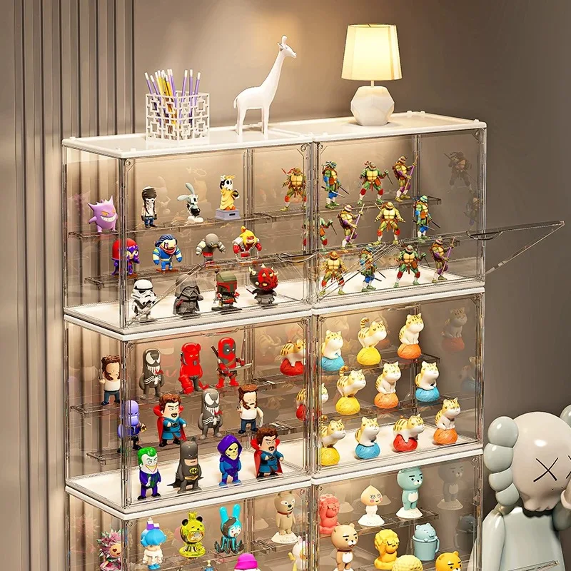 3Pcs Acrylic Blind Box Storage Display For Collectible Figures And Clear Display Toys Stand For Lego And Bubblegum Pop Mart 3
