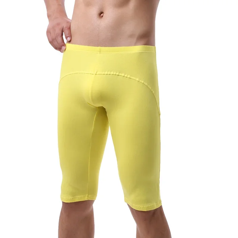 Mens Shorts Cotton Bulge Pouch Sleep Bottoms Fitness Jogging Shorts Sport Casual Shorts Men Short Pajama Pants Skinny Sweatpants 4