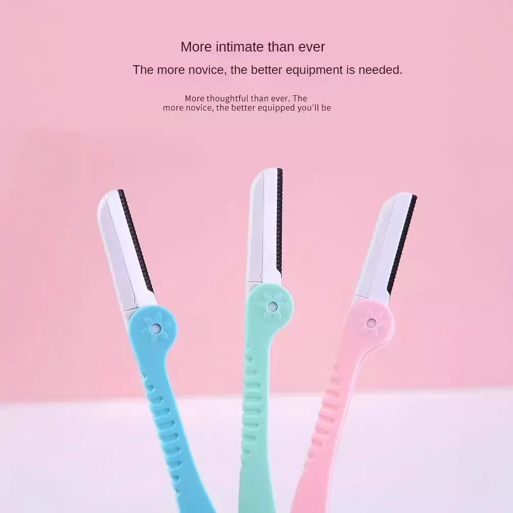 Safe Folding Ladies Eyebrow Trimmer Blade Shaver Anti-Scratch Razor 1/3pcs Makeup Tools Face Razor Women