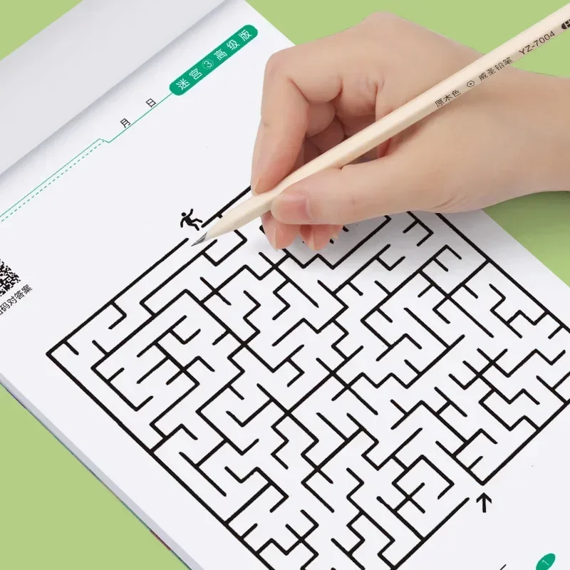 Children's Maze Training Book Student Thinking Development Attention Game Puzzle Intelligence Development Toys