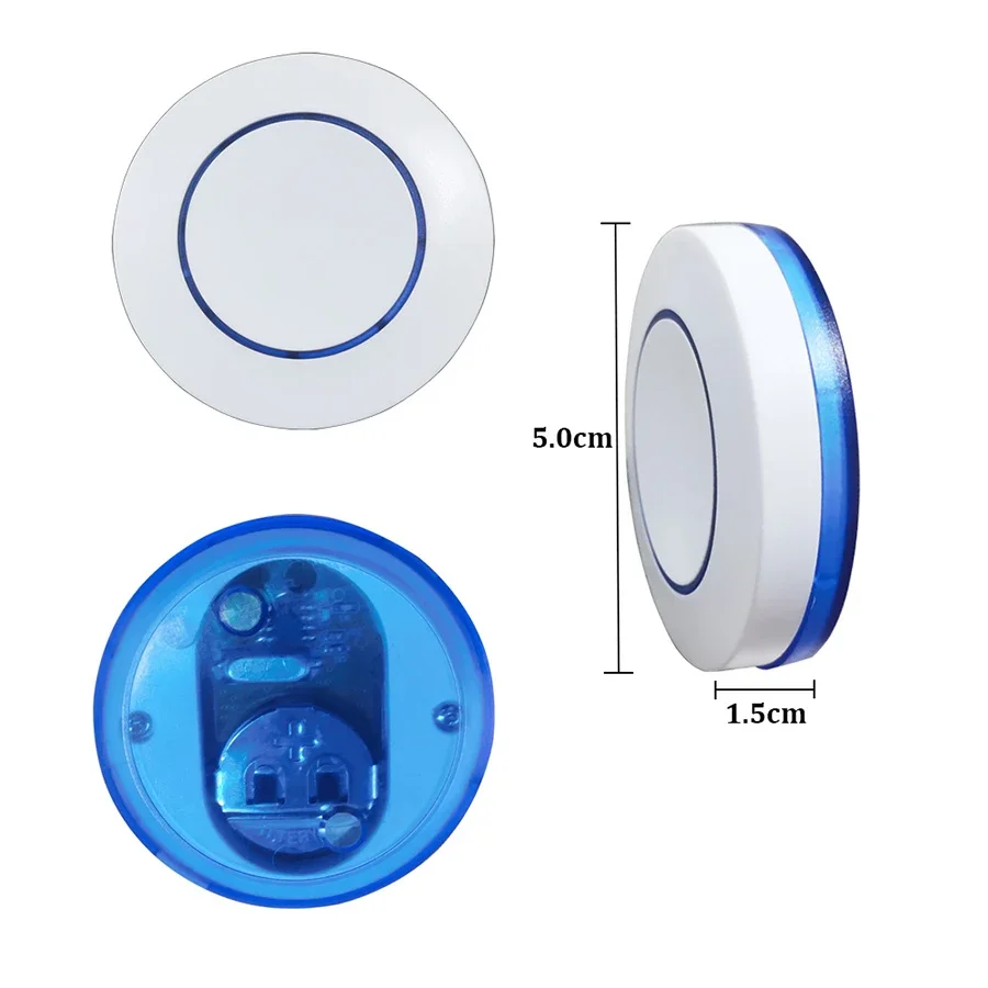 Wireless Light Switch 433MHz 220V 110V 10A Relay Receiver Mini Round Button Wall Panel for LED Lamp