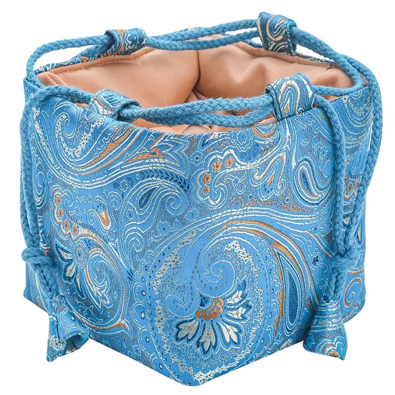 Hand String Dustproof Storage Pouch for Jewelry, Tea Set (1 Pot 4 Cups), Small Camera, Travel Accessories Organizer Bag