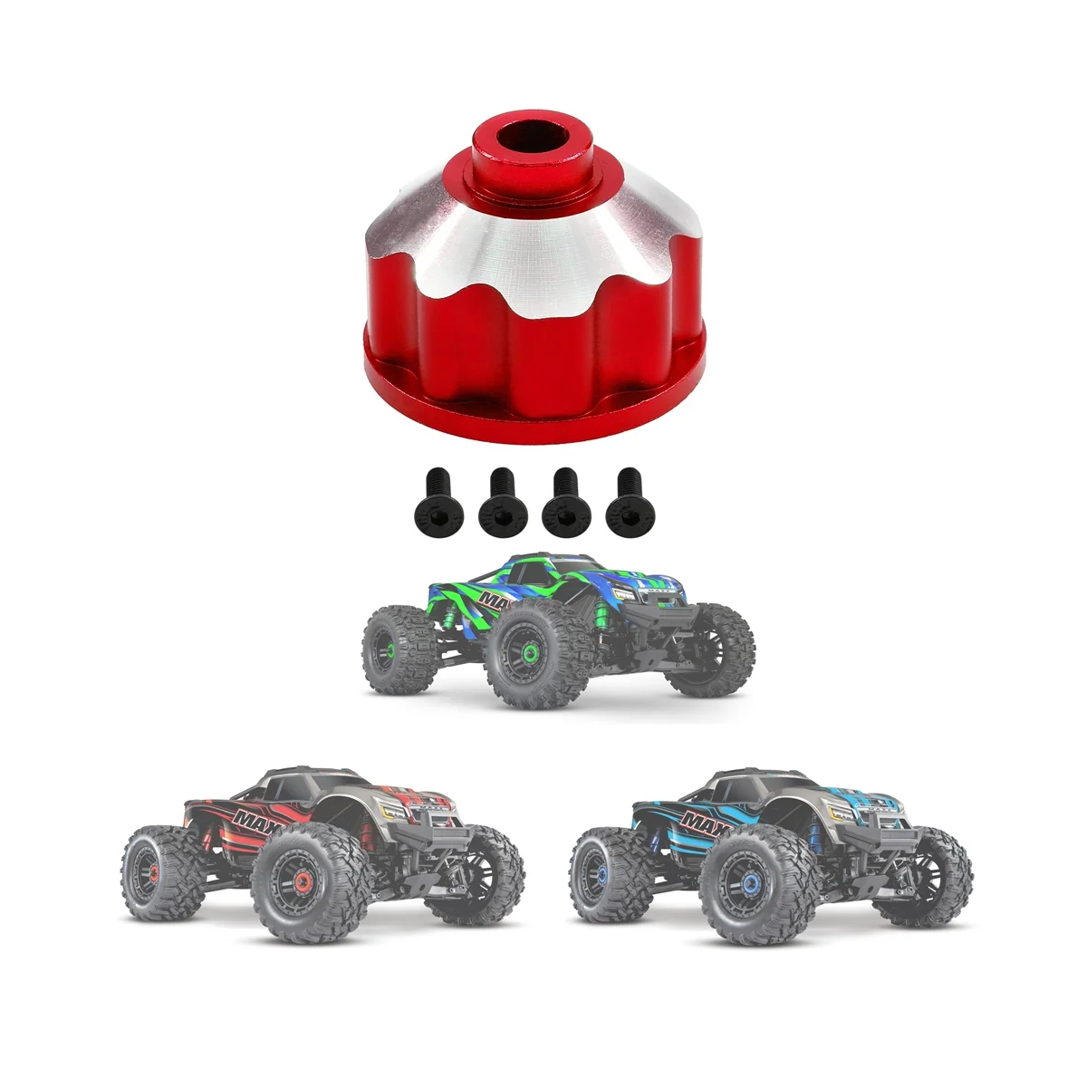 ݼ  ĳ Diff ̽ Ͽ¡ 8981, 1/10 Traxxas MAXX RC ڵ ׷̵ ǰ ׼, 1