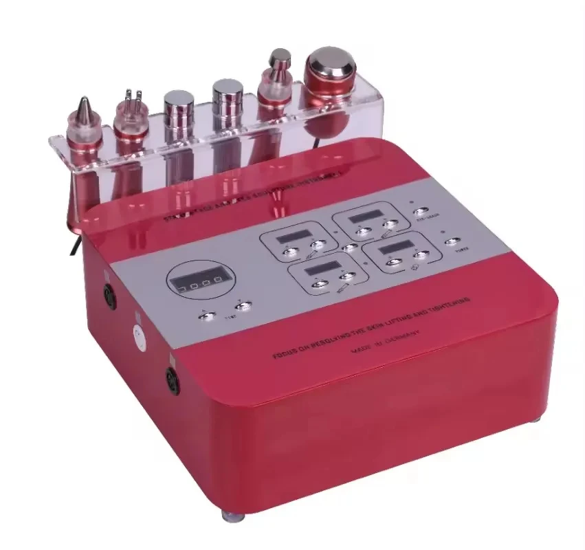 Portable Skin Care Facializer Ultrasonic Instrument Oxidizer 6 Colors Facial and Eye Retouching
