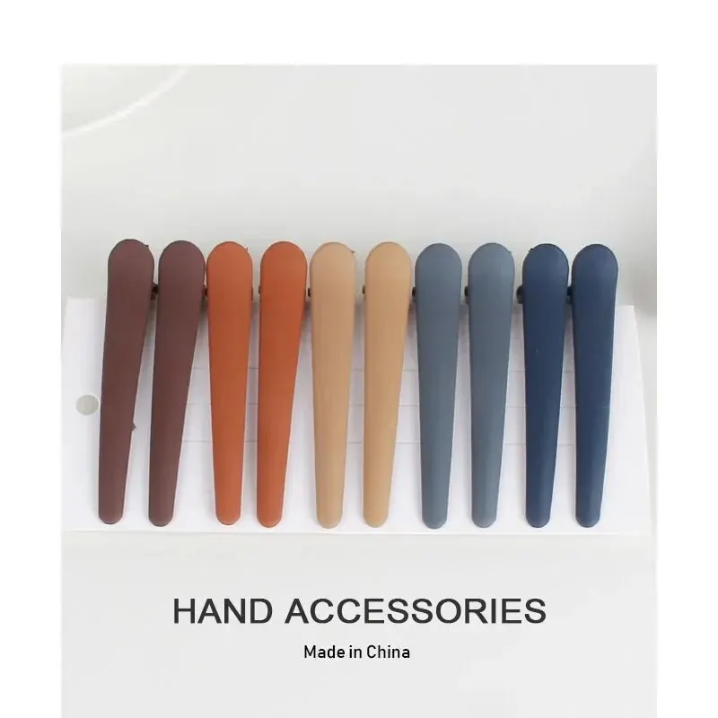Hair Clips 10PCS Professional Hairdressing Salon Hairpins Candy Colors Plastic DIY Hair Clip Hair Care Clip Styling Tools Coiffure