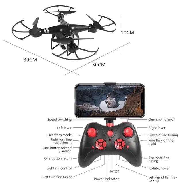 Drone WIFI Remote Contro HIGH Definition 4K Aerial Photography Quadcopter Toy Kid RC Aircraft Long Endurance Drone To Send Gifts 2