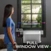 View Inverter Window Air Conditioner Unit, 10,300 BTU, U-Shaped Adjustable Depth, Energy Efficient Cooling up to 450 sq ft 2
