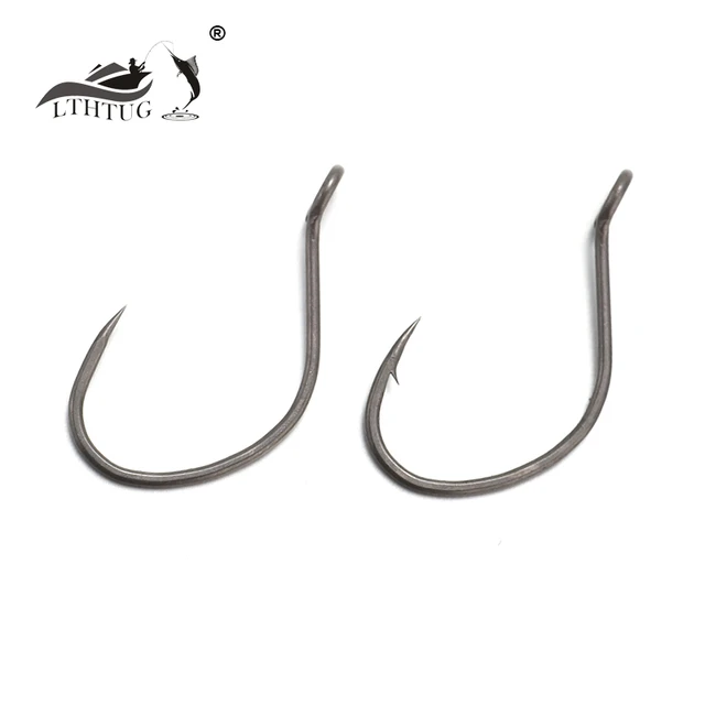 LTHTUG Fishing Area Hook For Spoon Bait 8# 10# 12# 14# Teflon