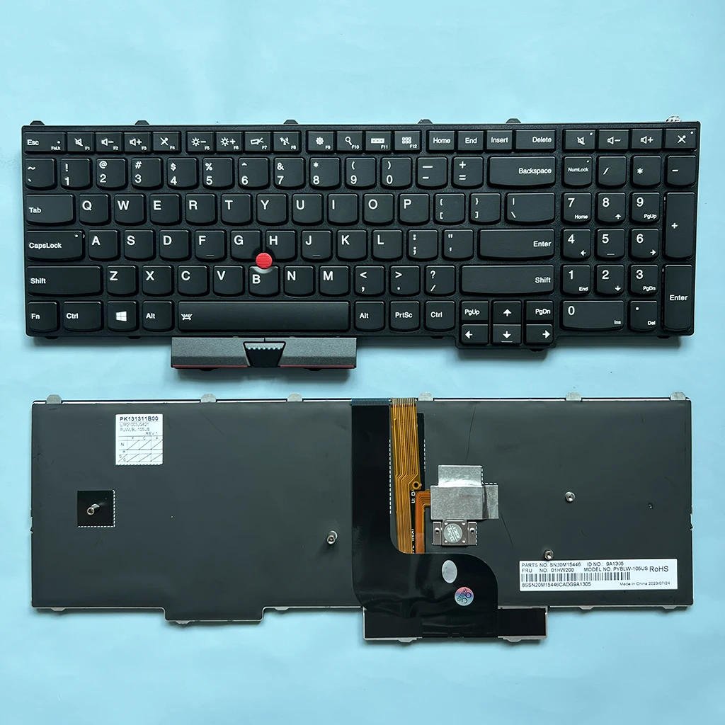 Tastiera Retroilluminata Usa P50 Per Laptop Lenovo Thinkpad P50 P51 P70 P71 01 Hw200 01 Hw282 Sn20M15446