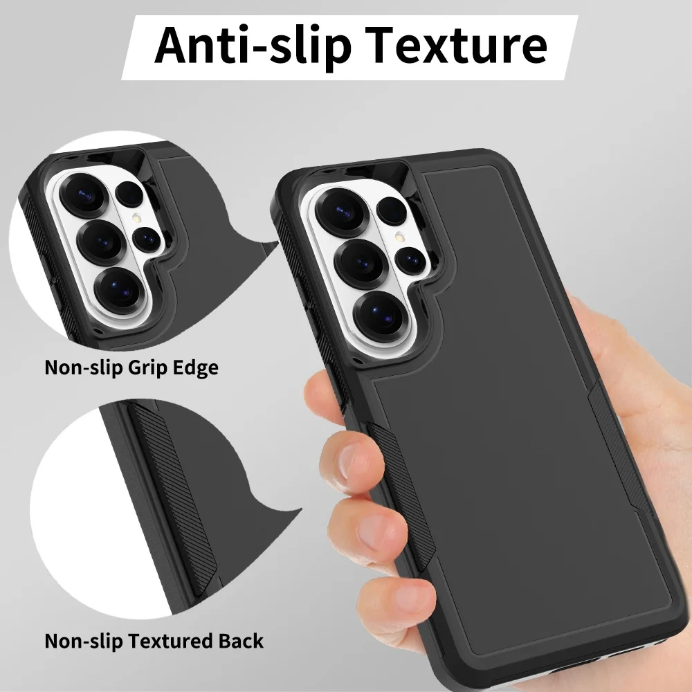 Verstärkte Militär-Rüstungs-Matt-Hülle für Samsung Galaxy S26 Ultra S25 Edge S25 S24 S23 S22 Plus S21 S20FE Robuste Stoßfeste Abdeckung – Detail 5