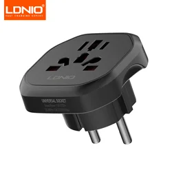Universal Travel Power Strip & Adapter with Multi - Region Plug Capability (EU)
