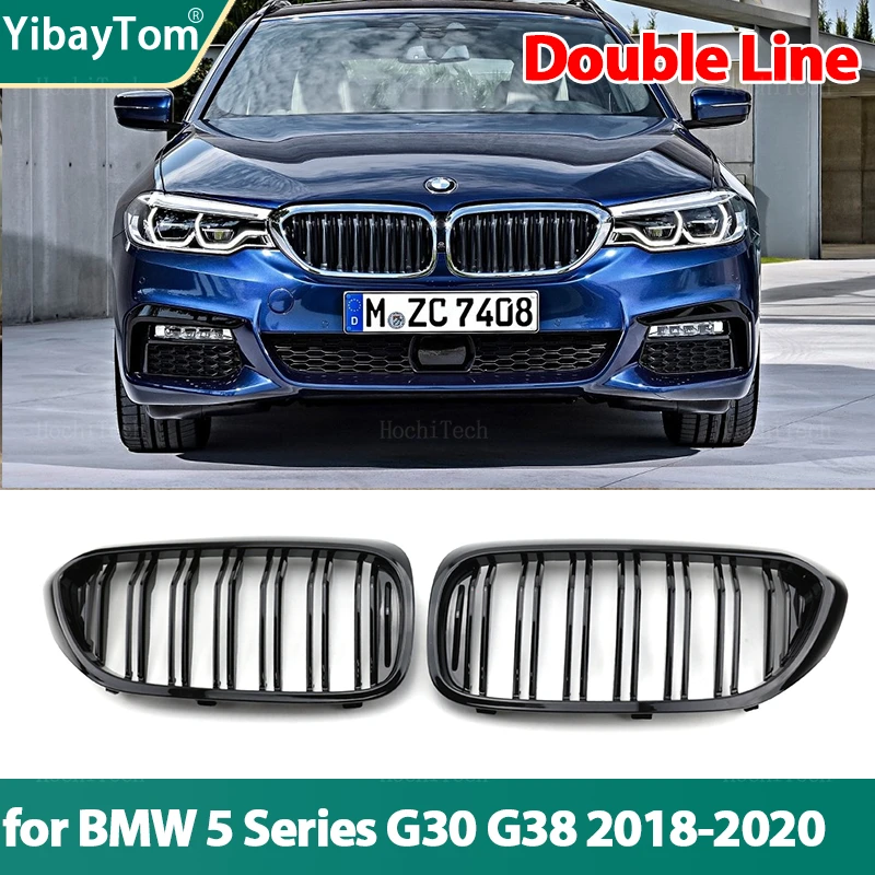 

Передняя решетка для радиатора гоночная решетка подходит для BMW 5 серии G30 G38 2016-2019 автомобильные аксессуары сменная деталь двойная планка