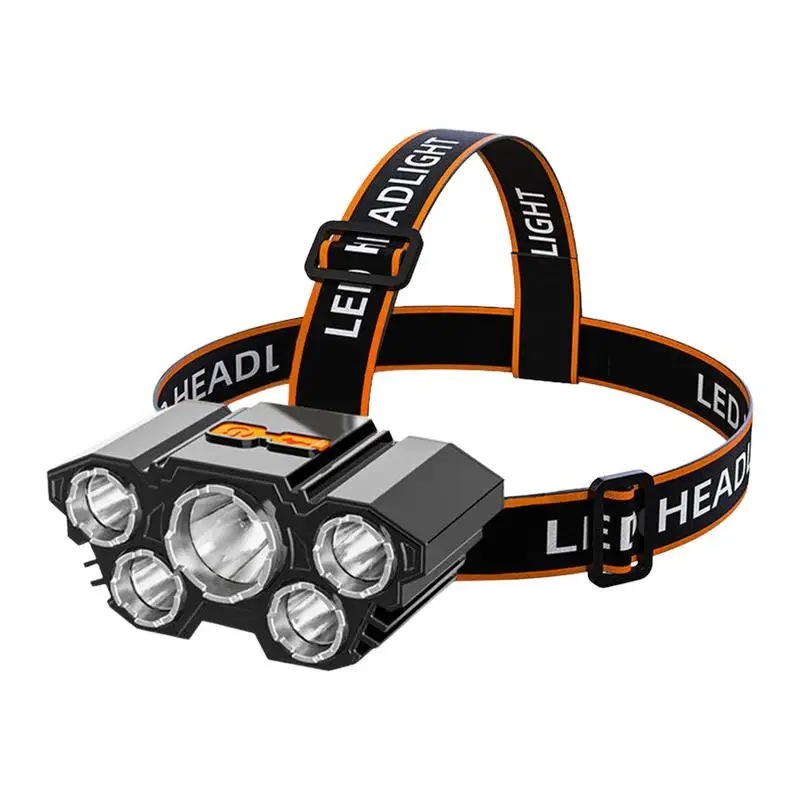 

LED Induction Headlamp Camping Search Lights USB Rechargeable Headlights Led Head Torch Work Light With Built-in Battery