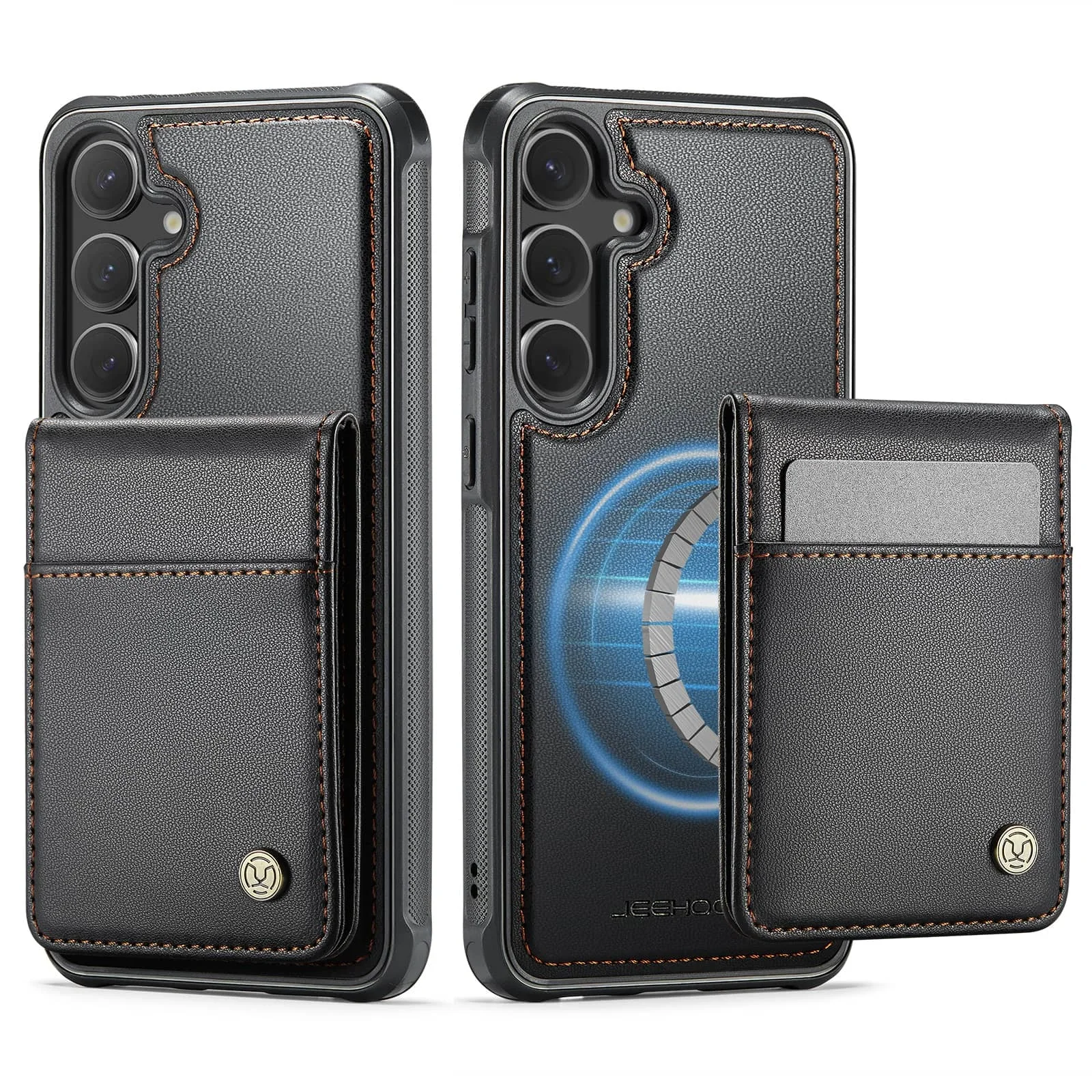 Magnetic 2-in-1 Detachable Wallet Case with Card Holder and Kickstand