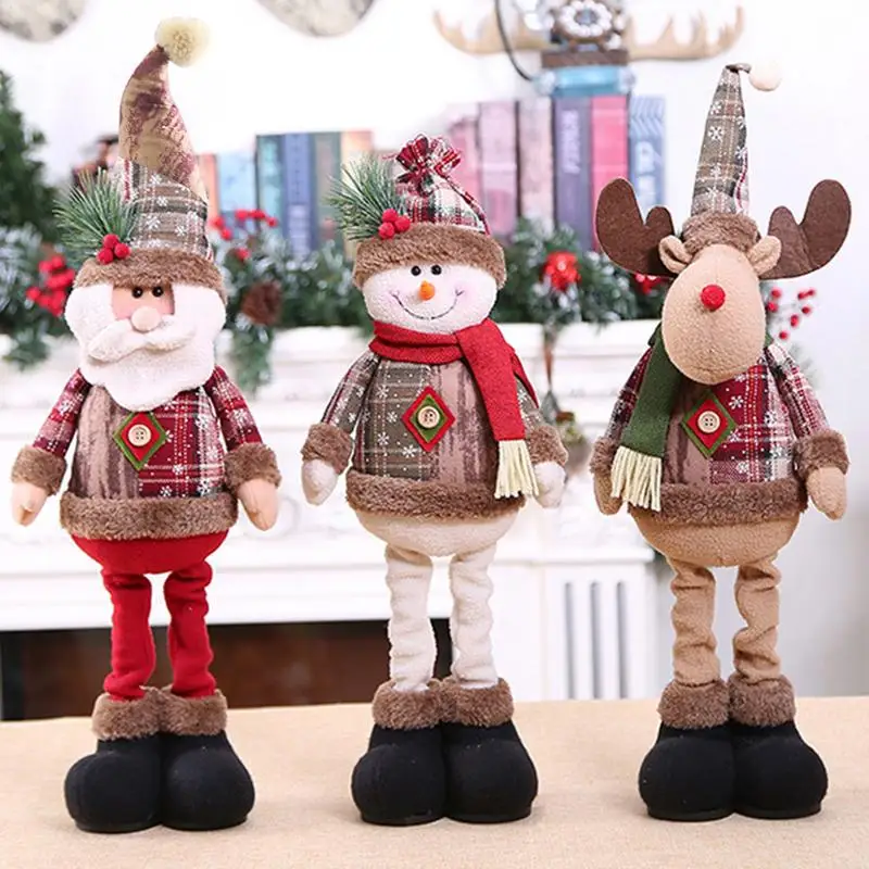 Christmas Dolls Innovative Elk Santa Snowman Decor Table Xmas Ornaments Merry Christmas Decorations New Year Gifts