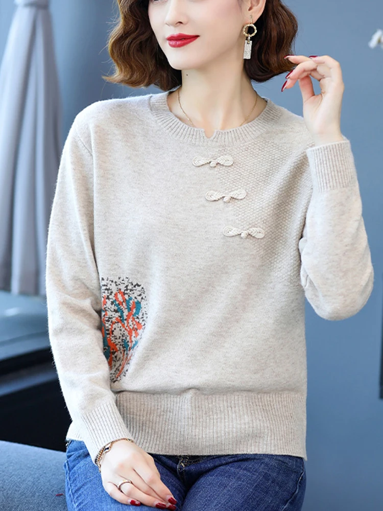 

Sweater Woman Winter Korean Fashion Pullover Femme Women Clothing Long Sleeve Top O Neck Sweaters