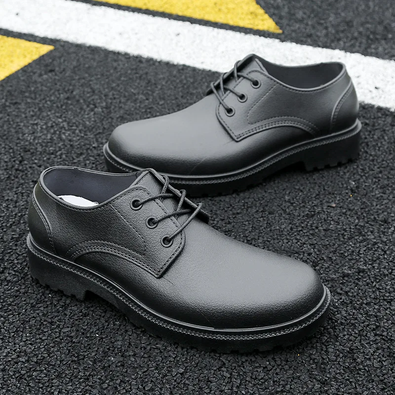 Men Rain Boots Waterproof Non-slip Rain Boots Short Tube Low Top