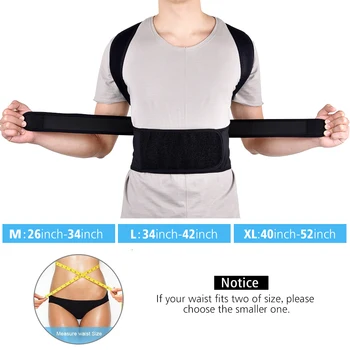 Back Posture Corrector Belt Shoulder Lumbar Brace Spine Support Adjustable Strengthen Child Adult Corset Body Bone Protector