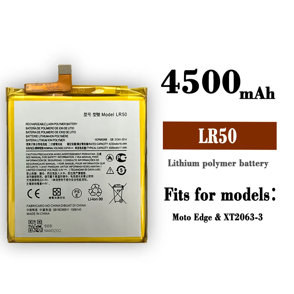 

LR50 4500mAh Replacement Battery For Motorola Moto Edge XT2063-3 High Quality Mobile Phone Lithium Batteries