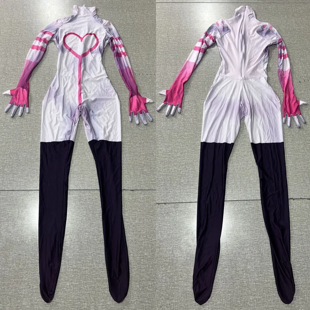 Halloween Female Adults Kids Angel Dust Cosplay Costume Woman Girls Zentai Bodysuit  Party Jumpsuit