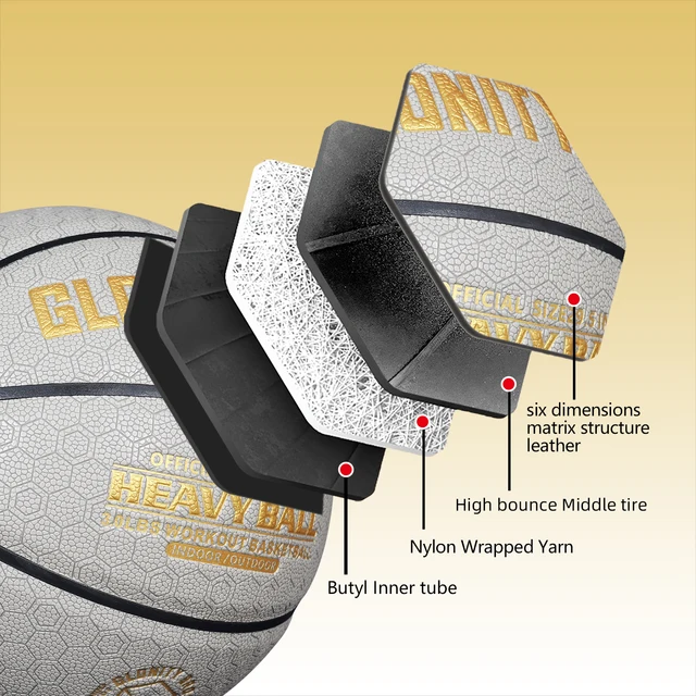 3/2.2LBS Weighted Heavy Training Basketball 29.5/28.5-Size7/6 Composite Aggravate Ball For Improving Passing And Dribbling Skill 2