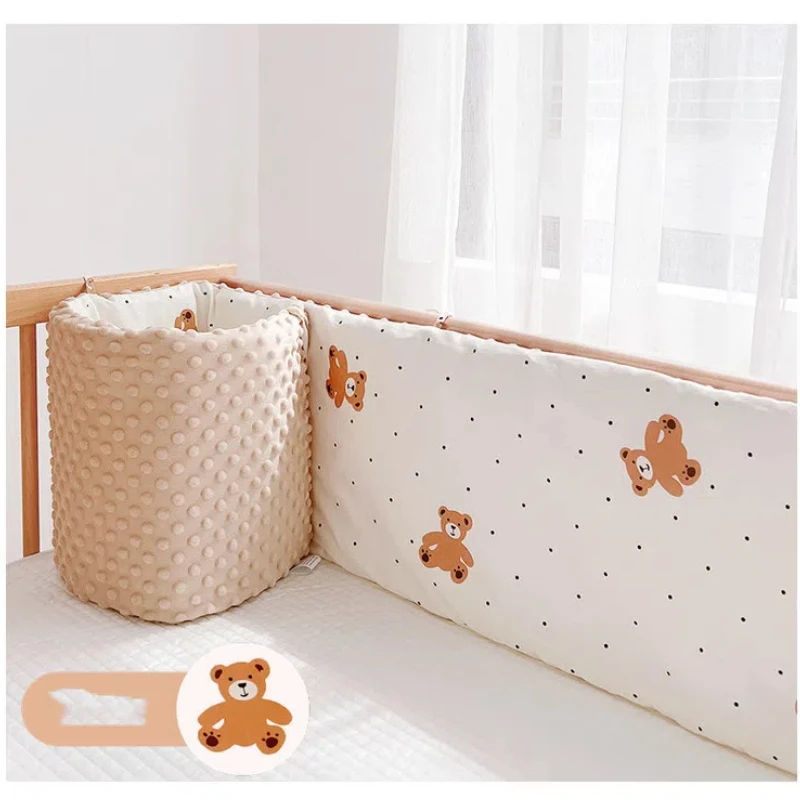 Child Bed Guardrail Fence Integrated Anti-collision Soft Bag Bed Surround Detachable Baby Crib Perimeter Protection