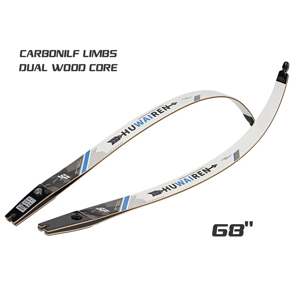 1Pairs 1840lbs Archery ILF Recurve Bow Limbs Carbon Plus Glass Fiber