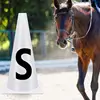 Horse Training Equipment Portable White Dressage Letter Cone Set Horse Training Equipment Stackable Sports Training Cone 4