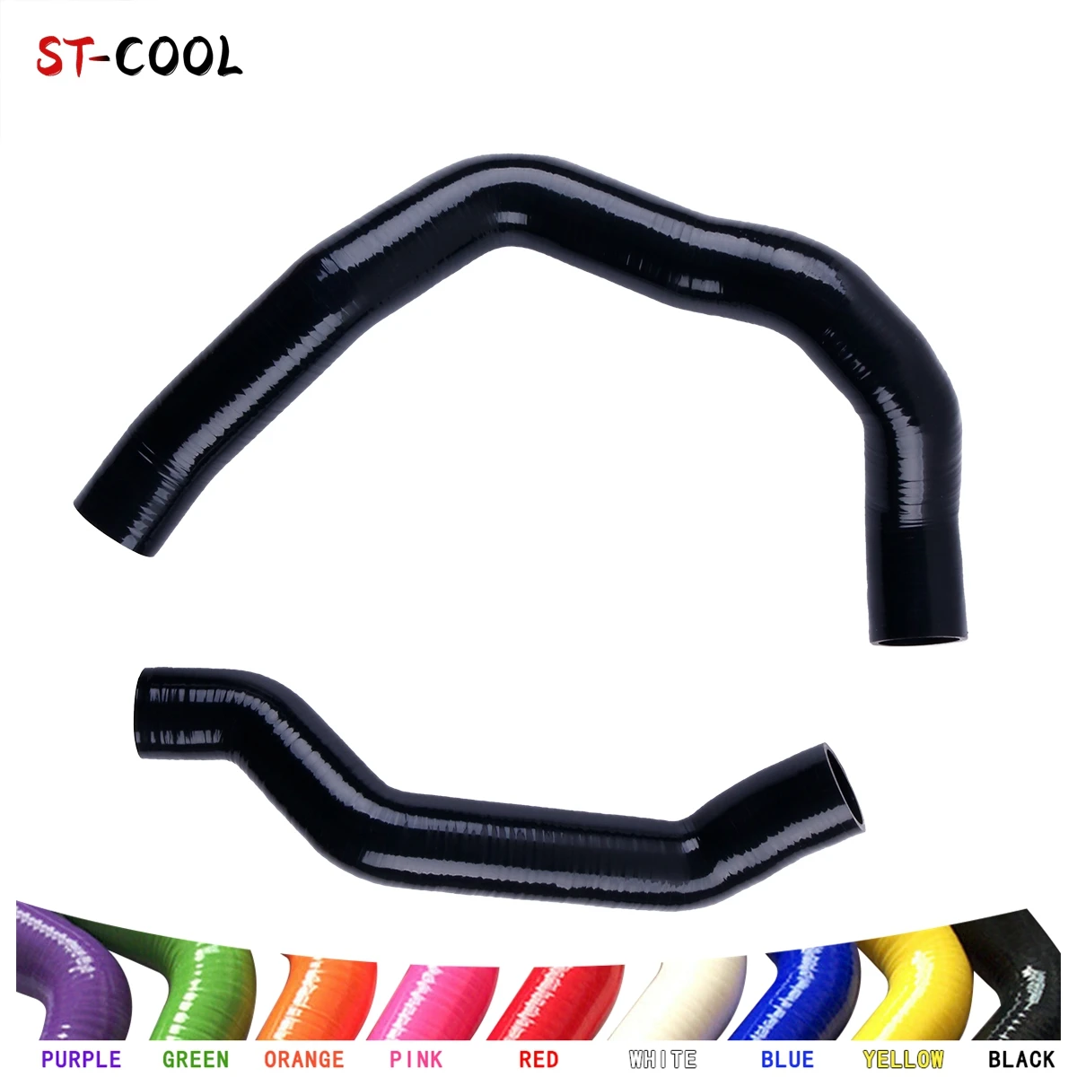 

For Alfa Romeo 147 - 156 - GT 1.9 JTD Upper & Lower Turbo To Hard Intercooler Silicone Hoses Tubes Pipes Kit 2Pcs 10 Colors
