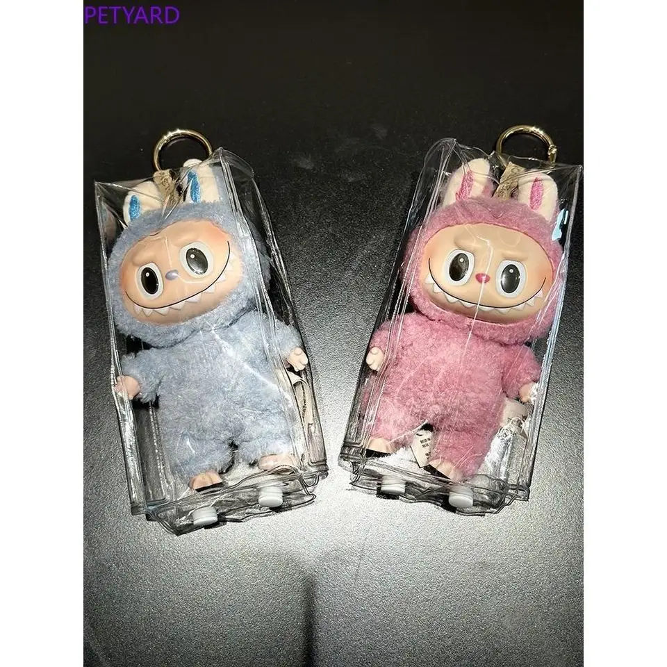 BQRKOTM Portachiavi Con Custodia, Borsa protettiva per bambole, Borsa Protettiva In Pvc Trasparente Per Bambola, per Vinyl Plush Toy per labu