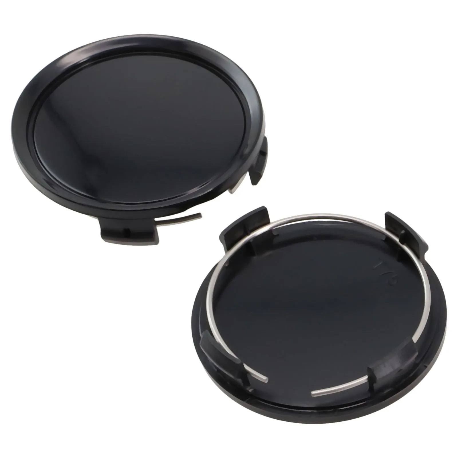 

Universal Hubcap Wheels Center Cap Black Car Cover Decoration Easy Installation Kit Part Replacement Set 4PCS 4x