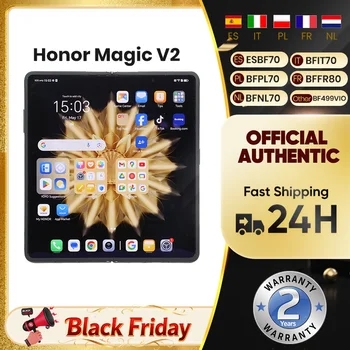 Honor Magic V2 5G Smartphone pieghevole versione globale Display OLED LTPO 120Hz Snapdragon 8 Gen2 50MP tripla fotocamera Android Mobile
