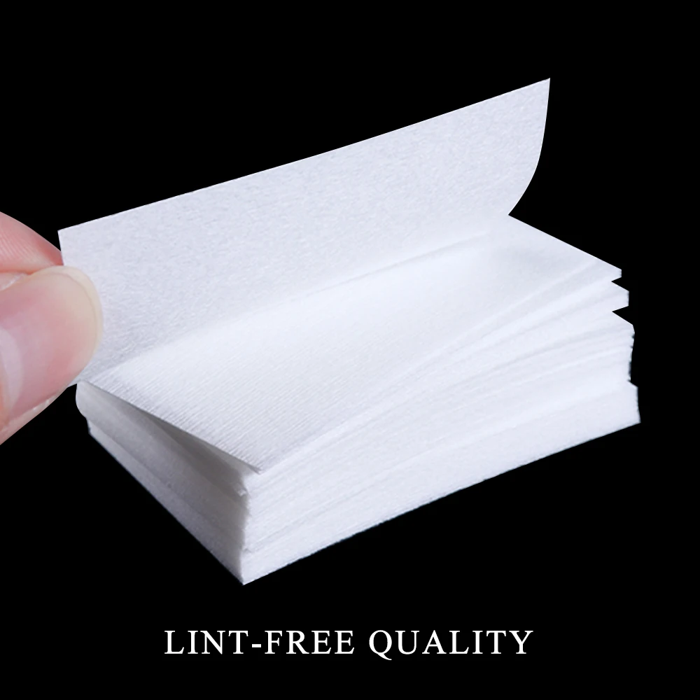 1pack Nail Tools Manicure Gel Nail Polish Remover Lint-Free Wipes Cotton Napkin Nails Lint Pad Paper Polish Manicure Nail Polish Remover Wipes Cotton Pads
