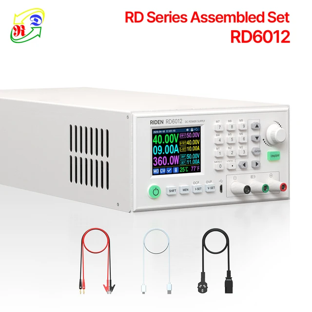 Rd-デジタル制御組み立てセット,調整可能なベンチ変数電源,usb,バッテリー充電器,acからdc,60v,12a,rd6012  AliExpress