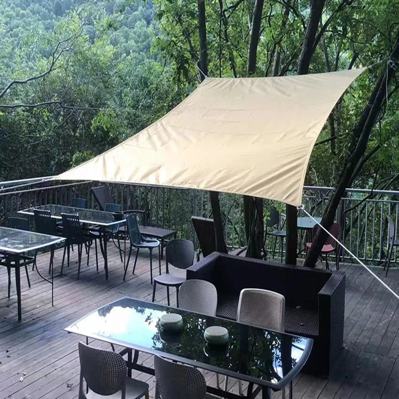 

160gsm Waterproof Rectangle Sun Shade Sail 2 x 1.5 M Outdoor Awnings Roof Top Tent Terrace for Outdoor Patio Deck Yard & Piscina
