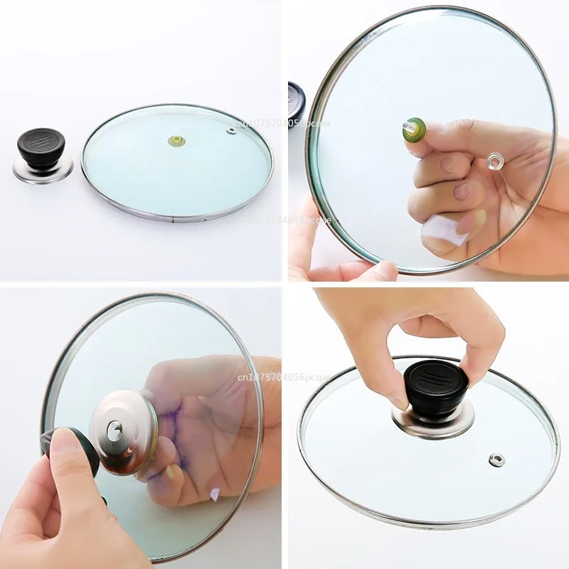 Description Picture 3 of item1pcs New Pot Pan Lid Hand Anti-scalding Kitchen Utensil Tools Grip Knob Kitchen Cookware Universal Handle Replacement Cooking