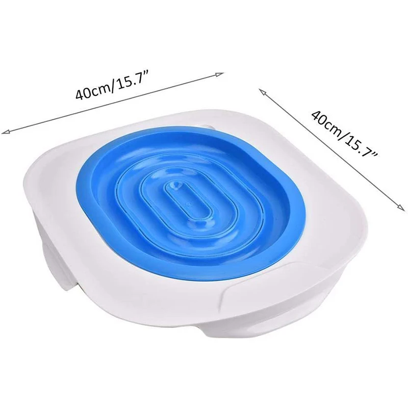 Pet Cats Plastic Toilet Trainer Pets Toilet Training Kit Litter Tray Mat Pets Cleaning Disappearing Litter Box Training Products