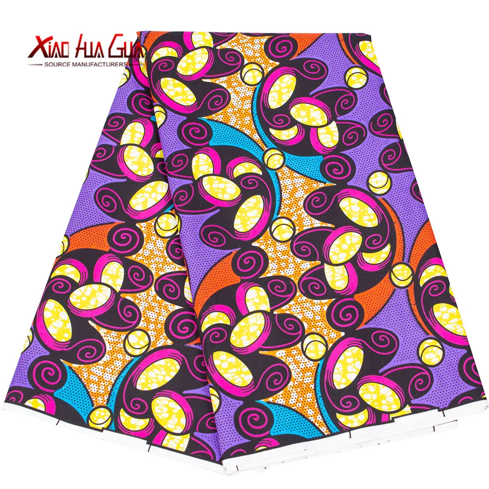 

African Fabric By The Yard African Sewing Material Polyester Good Quality Tissu for Dress Crafts 6Yards 3Yards Fabrics FP6459