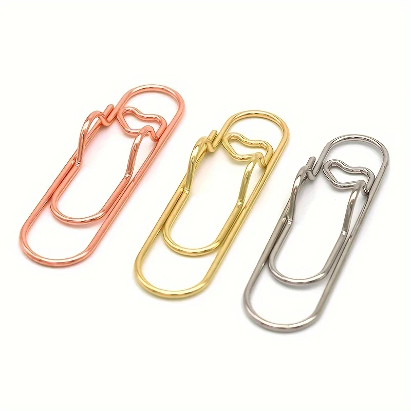 Creative paper clip colored pen accessories bill holder money holder notebook bookmark 5pcs