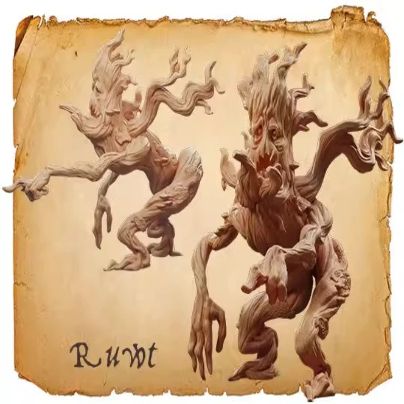 다이캐스트 레진 모델 조립 키트, GK, Wyrdwood 3자리, 도색되지 않음(베이스 포함)