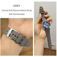 Bracelet en caoutchouc pour montre Omega X Swatch Moonswatch, extrémité incurvée universelle 20mm 22mm, étanche, sans écart, pour femmes et hommes 5