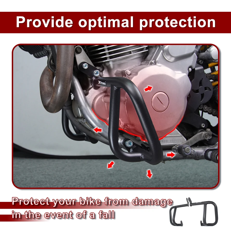 T-Rex Racing 2004 - 2023 Suzuki V-Strom 650 Bottom Engine Guards Crash Cages - View #6
