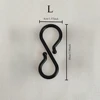 3pcs S-Shaped Hook Soft Buckle Design Portable Multi-purpose Easy Twist Hanging Hook Kitchen Bathroom Bag Clothes Hanging Rack 5