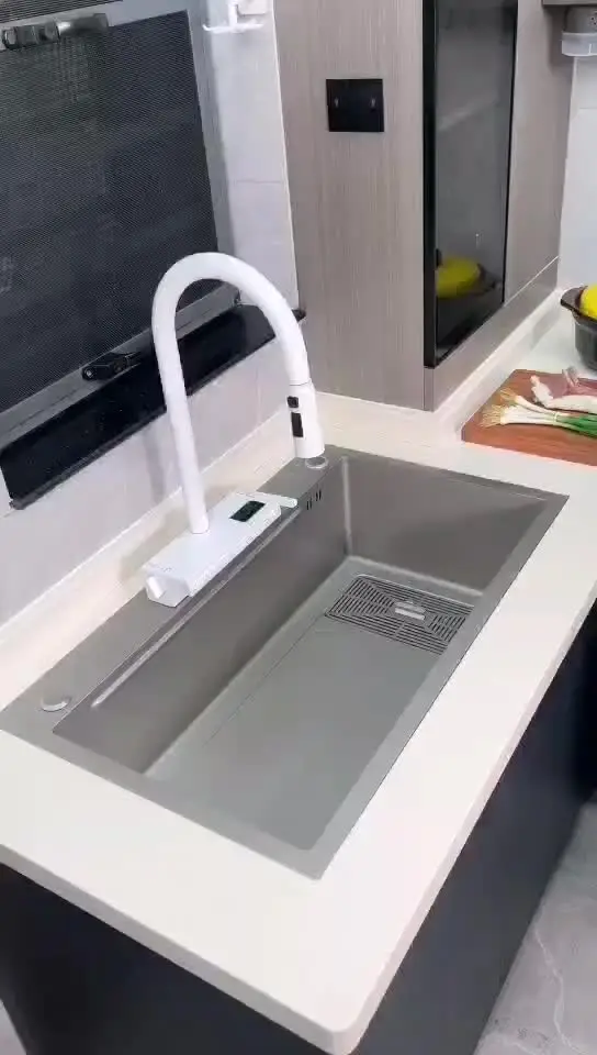 Многофункциональный кухонный кран CHOOXIWU с поворотным выдвижным распылителем и