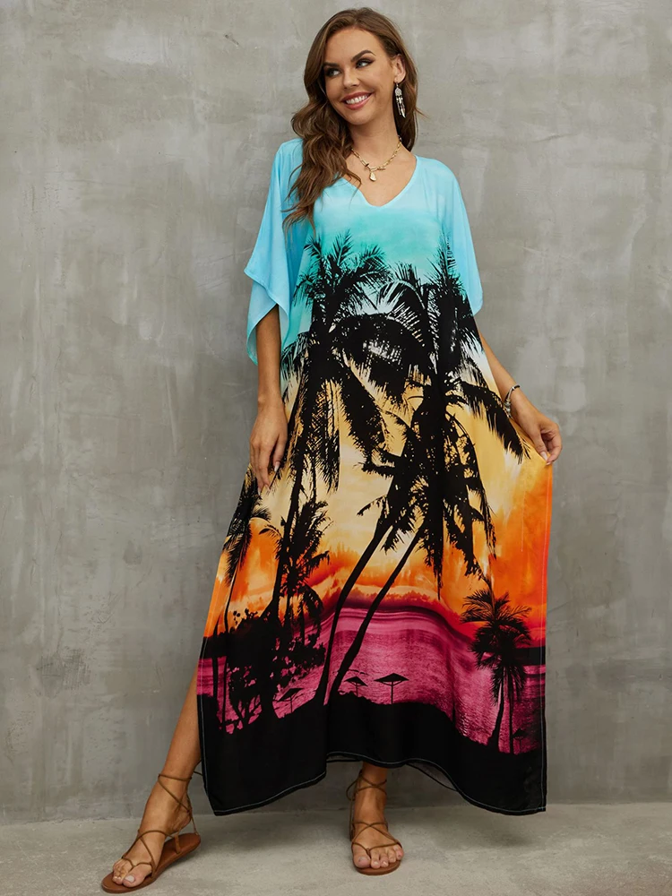 Maxi Dress Kaftan Beach Cover Beach Long Dress Type Kaftan Kaftans