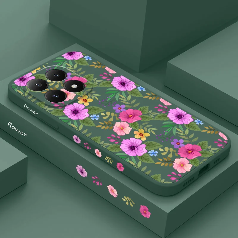 Spring Pattern Silicone Phone Case Cover