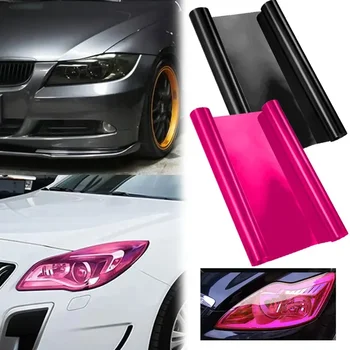 Pellicola per tinta fari auto Fendinebbia Fanale posteriore Fumo Tinta nera Pellicola in vinile Pellicola impermeabile Accessorio esterno per auto