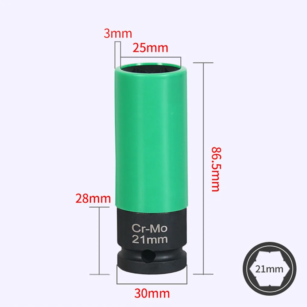 2024 New Socket Wrench 17mm 21mm Socket Car Tires Wheels Bolts Protector Workshop Equipment Hand Tool Wrench Socket 5