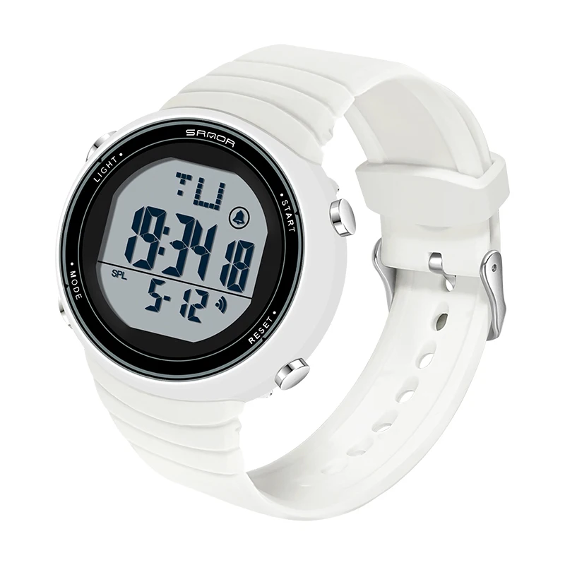 2021 New Fashion Women Digital LED Sports Watch Multifunctional Waterproof Ladies Pink Wrist-Watch Fit Girl Holiday Gift Watches 